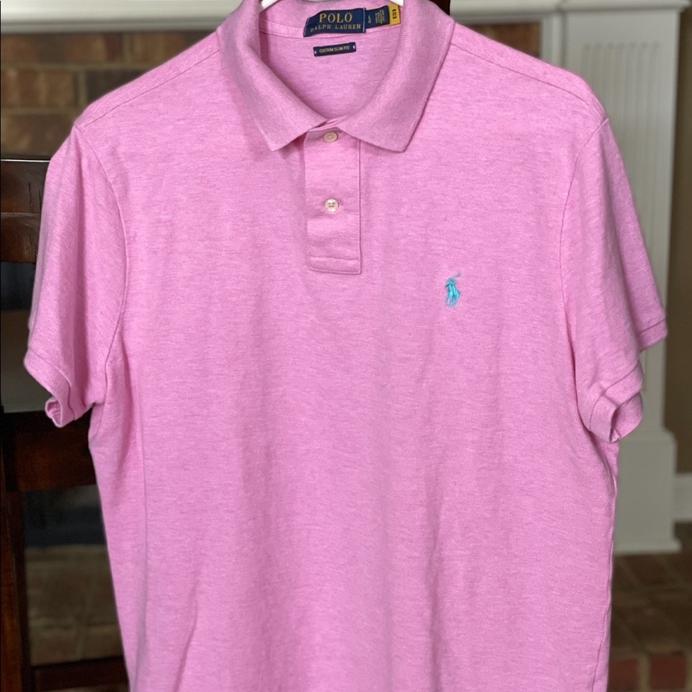 Custom Slim Fit Polo by Ralph Lauren Shirt size large